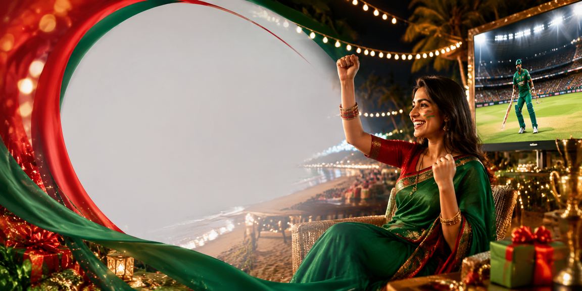 লাল সবুজ পতাকার নিচে ক্রিকেট বেটিং